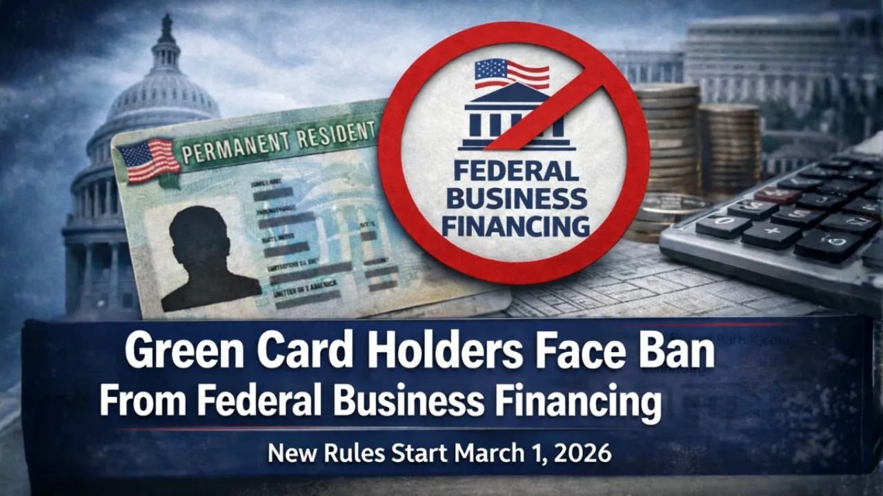 Official Policy Shift: Green Card Holders Face Restrictions on Federal Business Financing in 2026