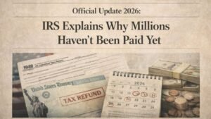 Official Update 2026: IRS Explains Why Millions Haven’t Been Paid Yet